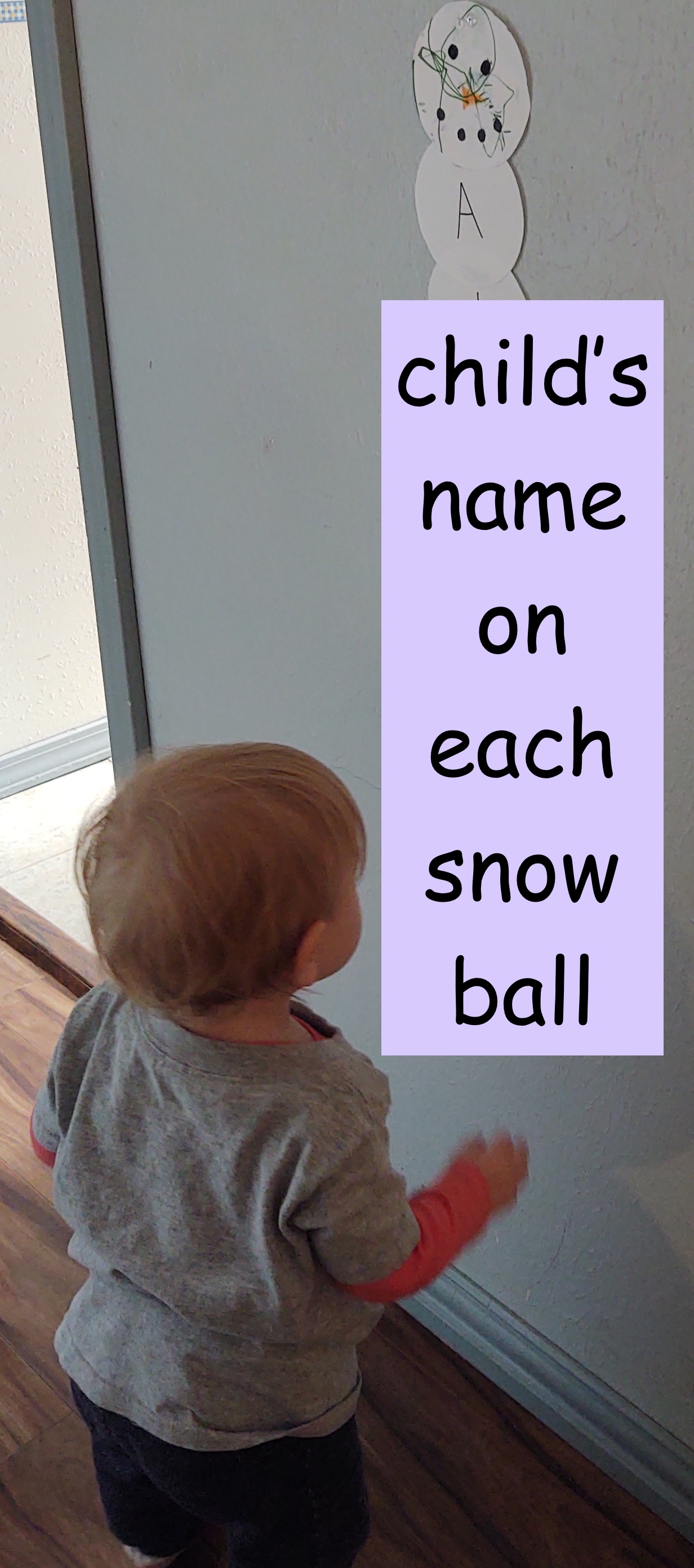 Snowman Name Craft